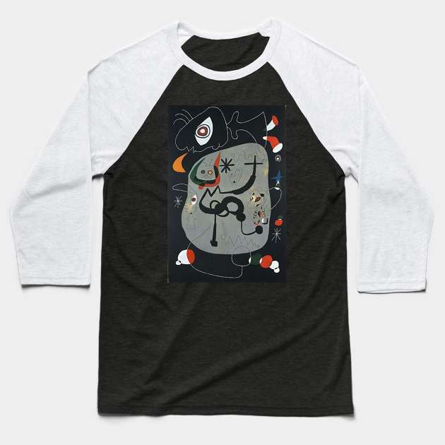 Joan Miro Baseball T-Shirt by marielaa69